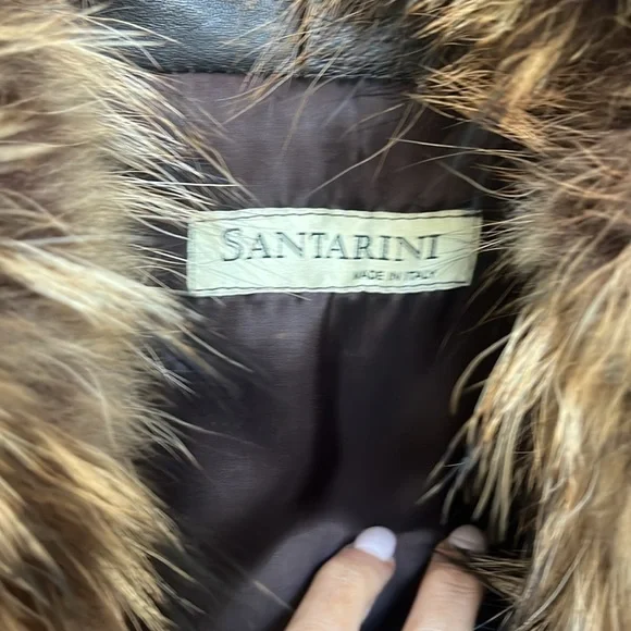 Real leather and fox fur jacket - Picture 3 of 5